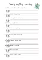 Vorschau - Arbeitsblätter - Forming questions, grammar - Seite 1
