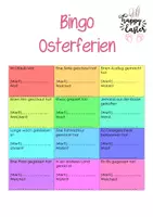 Vorschau - Spiele - Oster-Bingo nach den Osterferien Spiel - Deckblatt