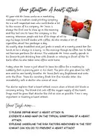 Vorschau - Arbeitsblätter - heart attack situation, how to keep fit and healthy, diseases - Seite 1