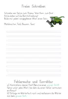Vorschau - Arbeitsblätter - freies Schreiben Übungen Vom Korn zum Brot - Seite 2