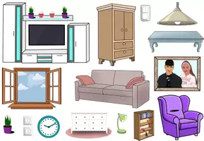 Vista previa - Juegos / Gamificación - Juego de piernas / Juego de imanes "Unser Wohnzimmer" Alemán - página 3