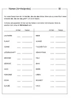 Vorschau - Arbeitsblätter - Rechtschreibung Training: Nomen mit Artikel (Konkreta und Abstrakta) - Deckblatt