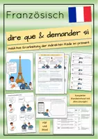 Vorschau - Stundenentwürfe - dire que / demander si - Die indirekte Rede im Französischen (Stundenentwurf) - Deckblatt