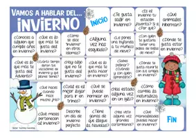 Aperçu - Jeux - INVIERNO - juego Español / Espagnol "¡Vamos a hablar!" - Page 1