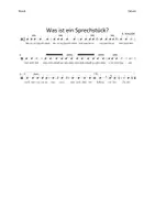 Vorschau - Arbeitsblätter - Sprechstücke im Musikunterricht (Klassenmusizieren) - Deckblatt