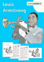 Vorschau - Arbeitsblätter - Musik 🎶 Louis Armstrong • Lückentext • Quiz - Deckblatt