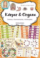 Vorschau - Stationenlernen - Körper und Organe – Zusatzmaterial: Dominos, Klammerkarten, Würfelspiele & Drehscheiben (Klasse 2–4) - Deckblatt