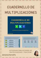 Vista previa - Hojas de trabajo - Cuadernillo de multiplicaciones - Portada