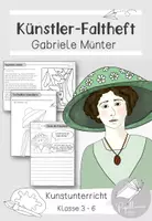 Vorschau - Arbeitsblätter - Künstler-Faltheft: Gabriele Münter - Deckblatt