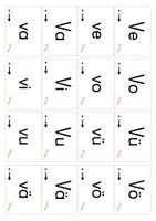 Vorschau - Stationenlernen - v & V Silben Kärtchen - 3 verschiedene Größen (Erstlesen) - Deckblatt