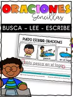 Vista previa - Unidades / Secuencias / Situaciones de Aprendizaje - ORACIONES SENCILLAS | ESCRITURA DE ORACIONES - Portada