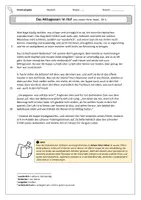 Vorschau - Arbeitsblätter - Inhaltsangabe - Kalendergeschichte - Textpuzzle - "Mittagessen im Hof" - Seite 2