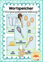Vorschau - Fördermaterial/Inklusion - Wortspeicher/Tafelmaterial - Vorgangsbeschreibung - Deckblatt