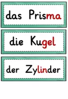Vorschau - Poster - Geometrische Körper - Bild- und Wortkarten - Seite 3