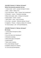 Vorschau - Arbeitsblätter - Polnisch A1 Welches Verb passt + Lösung - Deckblatt