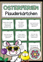 Vorschau - Spiele - MEINE OSTERFERIEN - Plauderkärtchen - Deckblatt