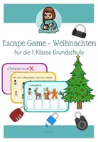 Vorschau - Stundenentwürfe - Großes Escape Game - Weihnachten - 1. Klasse Grundschule - Deckblatt