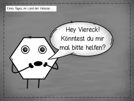 Vorschau - Präsentationen/Tafelbilder - Comic zur Einführung der Vierecke - Seite 3