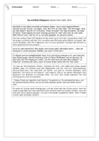 Vorschau - Arbeitsblätter - Kalendergeschichte - Textpuzzle (Förderung Lesekompetenz) - "Wohlfeiles Mittagessen" - Seite 1