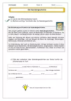 Vorschau - Arbeitsblätter - Kalendergeschichte - Informations- und Arbeitsblatt - Seite 2