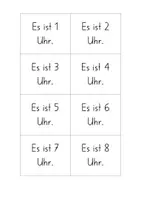 Vorschau - Aufgabenkarten - Uhrzeit Karten für EA ganze und halbe Stunden - Seite 3