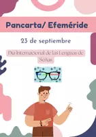 Vista previa - Decoración del aula - Pancarta/ Lenguas de Señas/ Efeméride - Portada