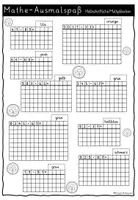 Vorschau - Arbeitsblätter - Ausmalspaß - (mehrstellige) halbschriftliche Multiplikation - Seite 2