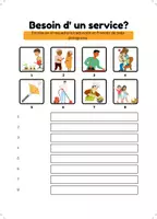 Vista previa - Hojas de trabajo - Besoin d'un service - página 1