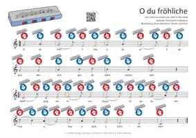 Vorschau - Audio-Dateien - Lied für die Mundharmonika SPEEDY: O du fröhliche - Seite 1