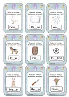 Vorschau - Spiele - Wörter mit s/ss/ß - Verlängerung, Silbenstrategie, Ableitung - magischer Zauberhut (Wendekarten) - Seite 3