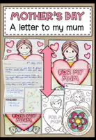 Vorschau - Arbeitsblätter - MOTHER'S DAY (Muttertag) - A letter to my mum (Craftivity) - Deckblatt