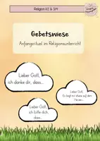 Vorschau - Merkblätter - Gebetswiese - Anfangsritual im Religionsunterricht - Deckblatt