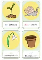Vorschau - Merkblätter - Bildkarten Frühling DaZ/DaF Klasse 1/2 - Seite 1