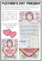 Vista previa - Manualidades / Dibujos para colorear - MOTHER'S DAY - A letter to my mum (Craftivity) - página 1