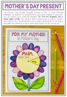 Vista previa - Manualidades / Dibujos para colorear - MOTHER'S DAY - Flower Craftivity - página 1