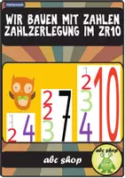 Vorschau - Unterrichtsreihen - Wir bauen mit Zahlen (Zahlzerlegung im ZR bis 10, Anfangsunterricht) - Deckblatt