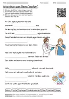 Vorschau - Arbeitsblätter - Arbeitsblatt "Impfung" + Onlineübung & MP3 + Infografik - Deckblatt