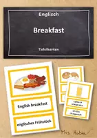 Vorschau - Bildkarten - Tafelkarten: English/international breakfast - Deckblatt