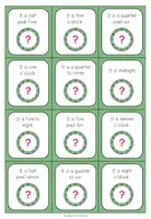 Vorschau - Fördermaterial/Inklusion - TELLING THE TIME - 36 Aufgabenkarten + Bastelvorlage für eine Uhr - Seite 3