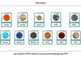 Vorschau - Bildkarten - Planeten - Bildkarten - Seite 2