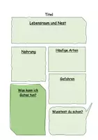 Vorschau - Arbeitsblätter - Infotafel gestalten - Deckblatt