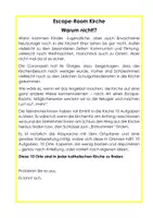 Vorschau - Arbeitsblätter - Escape-Room Kirche - Er ist einen Besuch wert! - Seite 1