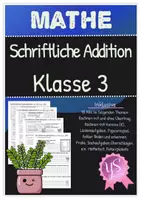 Vorschau - Arbeitsblätter - Mathe: Schriftliche Addition Komplettpaket - Deckblatt