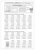 Vorschau - Arbeitsblätter - Mathe: Schriftliche Addition Komplettpaket - Seite 3
