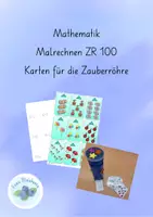 Vorschau - Aufgabenkarten - Karten für die Zauberröhre Malrechnen mit Bildern - Deckblatt