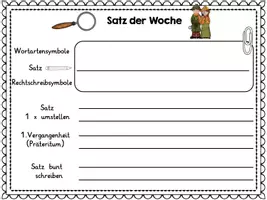 Vorschau - Arbeitsblätter - Satz der Woche - Seite 1