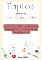 Vista previa - Tarjetas / Manipulativos - Tríptico/ Folleto / Mutilación Genital - Portada