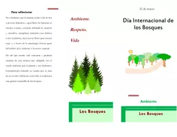 Vista previa - Tarjetas / Manipulativos - Triptico / Folleto / Los Bosques - Portada