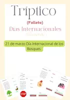 Vista previa - Tarjetas / Manipulativos - Triptico / Folleto / Los Bosques - página 3