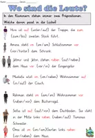 Aperçu - Feuilles d'exercices - "Wo sind die Leute?" Prépositions et datif / Alphabétisation Thema "Wohnen" Allemand - Page 3